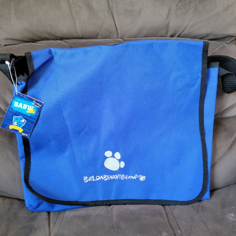 Build A Bear University Blue Messenger School Casual Bag